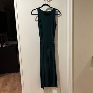 Lumière green midi dress